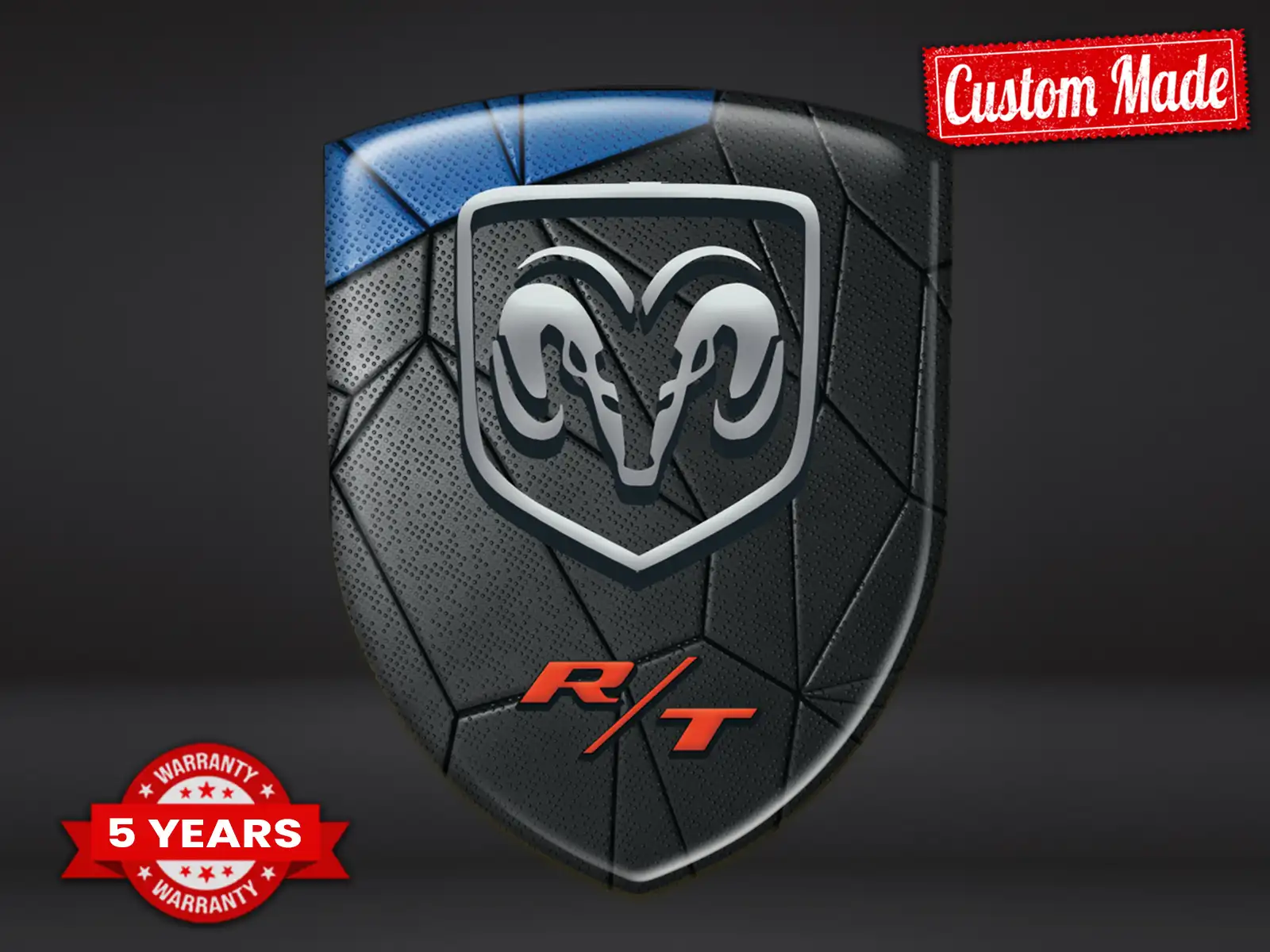 Dodge Calcomanías Resina Calidad Personalizada Cúpula Elegante